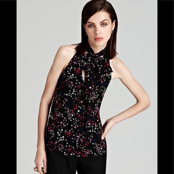 Trina Turk jazzy star print top, size 0 - Picture 4 of 8